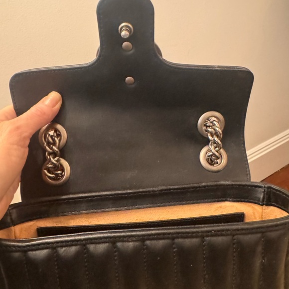 Gucci GG Marmont Matelassé Black Leather Shoulder Bag – w orig Dust Bag box etc - Picture 8 of 16